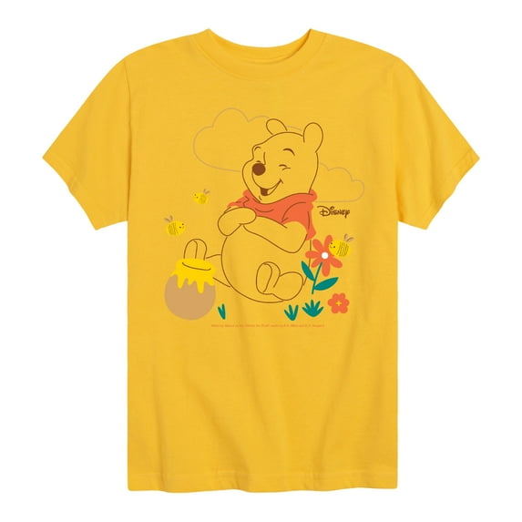 Winnie the Pooh - Enjoys Honey - Toddler And Youth Short Sleeve Graphic T-Shirt