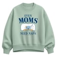 thumbnail image 1 of Winnie the Pooh - Even Moms Need Naps - Women's Oversized Fleece Crew Sweatshirt, 1 of 3