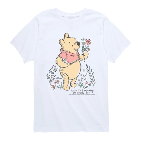 Winnie the Pooh - Find the Beauty in Every Day - Youth Boys Short Sleeve Graphic T-Shirt