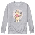 thumbnail image 1 of Winnie the Pooh - Floral Circle Pooh - Men's Crew Fleece Sweatshirt, 1 of 4