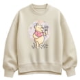 thumbnail image 1 of Winnie the Pooh - Floral Circle Pooh - Women's Oversized Fleece Crew Sweatshirt, 1 of 3