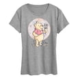 thumbnail image 1 of Winnie the Pooh - Floral Circle Pooh - Women's Short Sleeve Graphic T-Shirt, 1 of 5