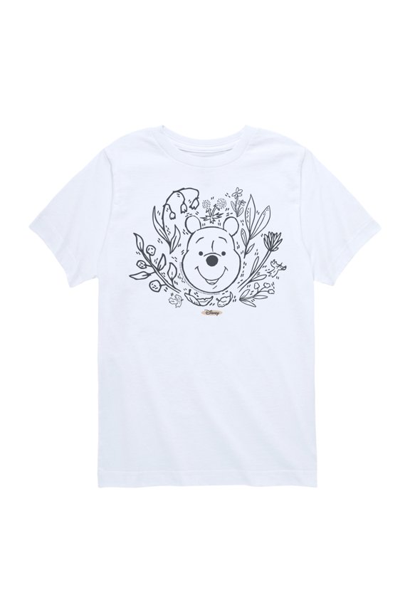 - Floral Face - Youth Boys Short Sleeve Graphic T-Shirt