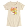 thumbnail image 1 of Winnie the Pooh - Floral Umbrella - Toddler Girls Fitted Short Sleeve T-Shirt, 1 of 4