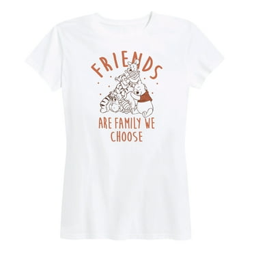 Winnie the Pooh - Friends Are Family We Choose - Women's Short Sleeve Graphic T-Shirt
