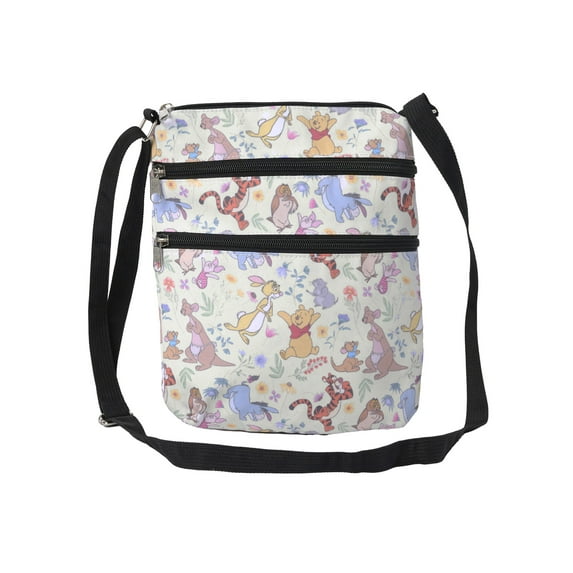 Women's Disney Winnie the Pooh Passport Bag Travel Purse Crossbody Mini Bag