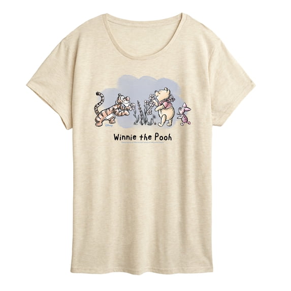 Winnie the Pooh - Friends and Flowers - Women's Short Sleeve Graphic T-Shirt