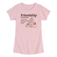 thumbnail image 1 of Winnie the Pooh - Friendship Definition - Toddler Girls Fitted Short Sleeve T-Shirt, 1 of 4