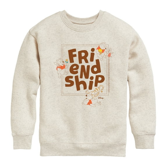 Winnie the Pooh - Friendship - Tigger, Piglet, and Pooh - Toddler And Youth Crewneck Fleece Sweatshirt