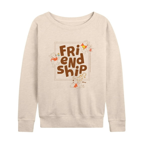 Winnie the Pooh - Friendship - Tigger, Piglet, and Pooh - Women's Lightweight French Terry Long Sleeve Shirt