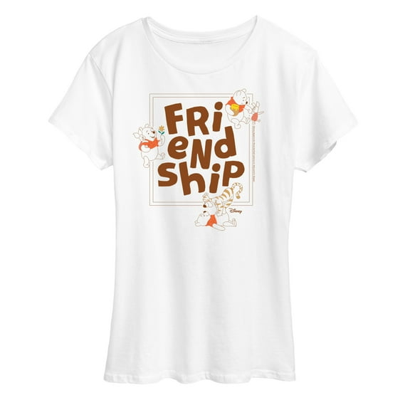 Winnie the Pooh - Friendship - Tigger, Piglet, and Pooh - Women's Short Sleeve Graphic T-Shirt