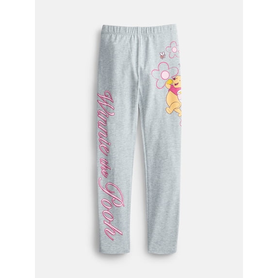 Winnie the Pooh Girls' Good Spring Graphic Leggings, Sizes 4-16