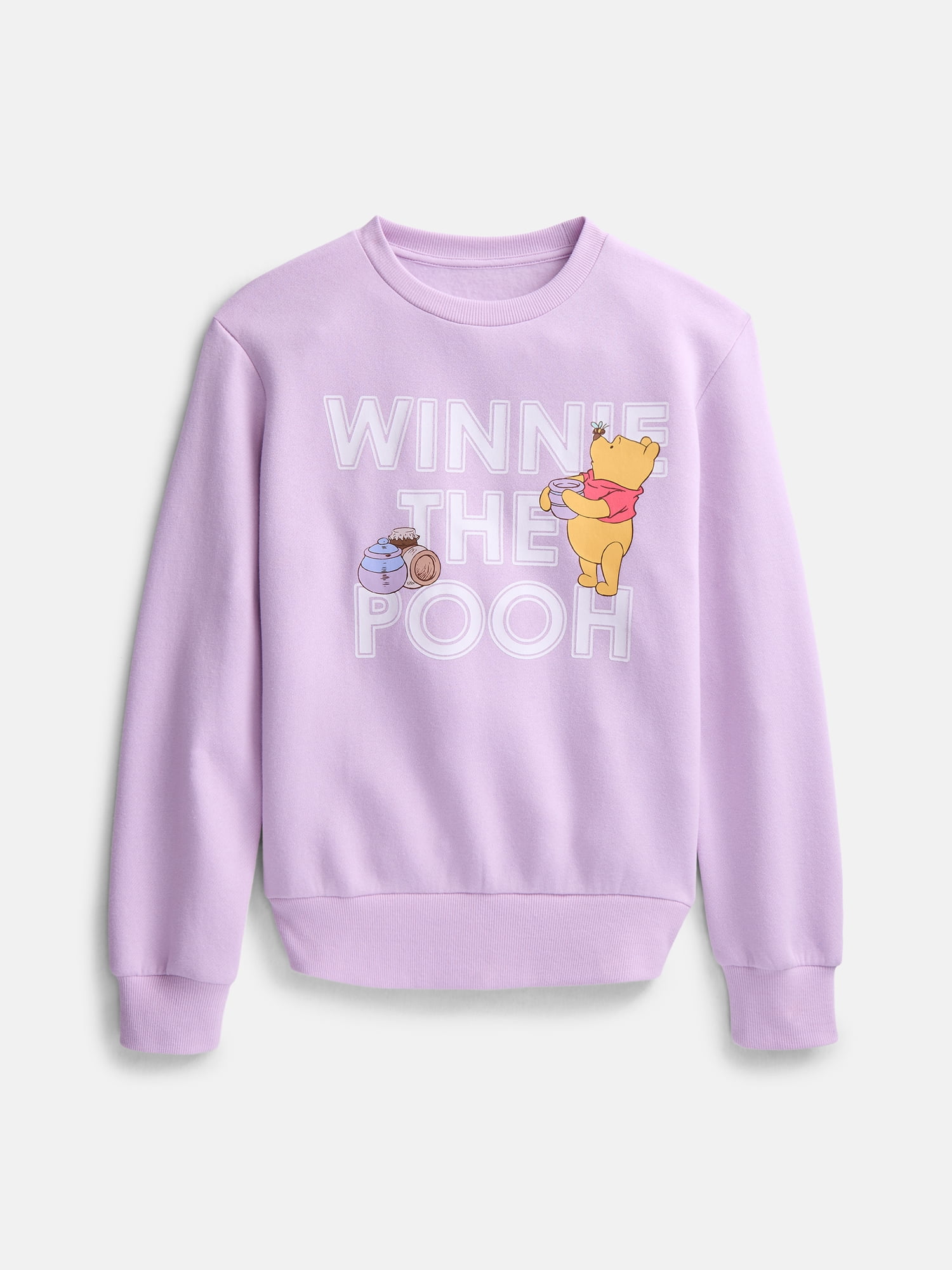 Winnie the Pooh Girls Honey Graphic Sweatshirt, Sizes 4-16