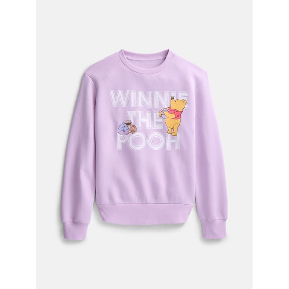 Winnie the Pooh Girls Honey Graphic Sweatshirt, Sizes 4-16