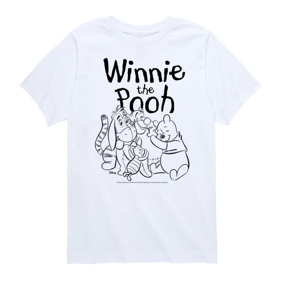 Winnie the Pooh - Group Hug Boys' Short Sleeve Graphic T-Shirt