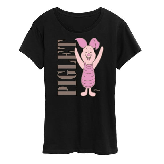 Winnie the Pooh - Happy Piglet - Women's Short Sleeve Graphic T-Shirt