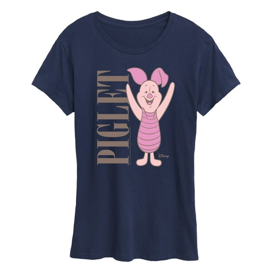 Winnie the Pooh - Happy Piglet - Women's Short Sleeve Graphic T-Shirt