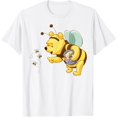 thumbnail image 1 of Winnie the Pooh Honey Bee Unisex Softstyle T-Shirt for Men Women Kids, 1 of 5