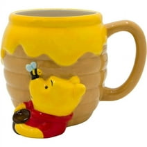 Winnie the Pooh Honey "Hunny" Pot Ceramic 3D Sculpted Coffee Mug, 23 Ounces