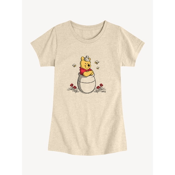 Winnie the Pooh - Honey Pot - Toddler Girls Fitted Short Sleeve T-Shirt