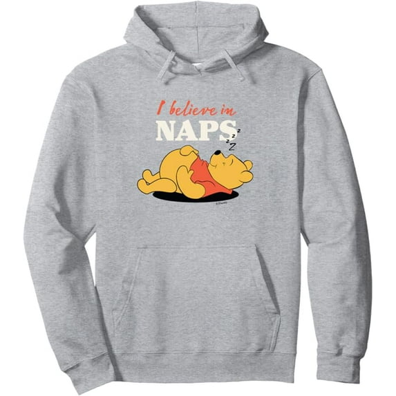 Winnie the Pooh - I Believe in Naps Pullover Hoodie for Men Women Kids,Sand Color,Size 4XL