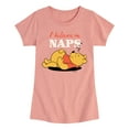 thumbnail image 1 of Winnie the Pooh - I Believe in Naps - Toddler And Youth Girls Short Sleeve Graphic T-Shirt, 1 of 1