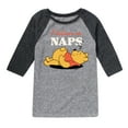 thumbnail image 1 of Winnie the Pooh - I Believe in Naps - Toddler And Youth Raglan Graphic T-Shirt, 1 of 3