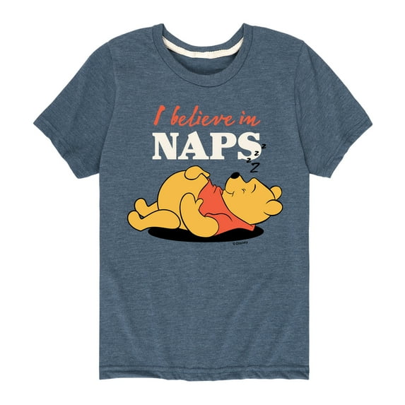 Winnie the Pooh - I Believe in Naps - Toddler And Youth Short Sleeve Graphic T-Shirt