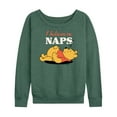 thumbnail image 1 of Winnie the Pooh - I Believe in Naps - Women's Lightweight French Terry Long Sleeve Shirt, 1 of 4