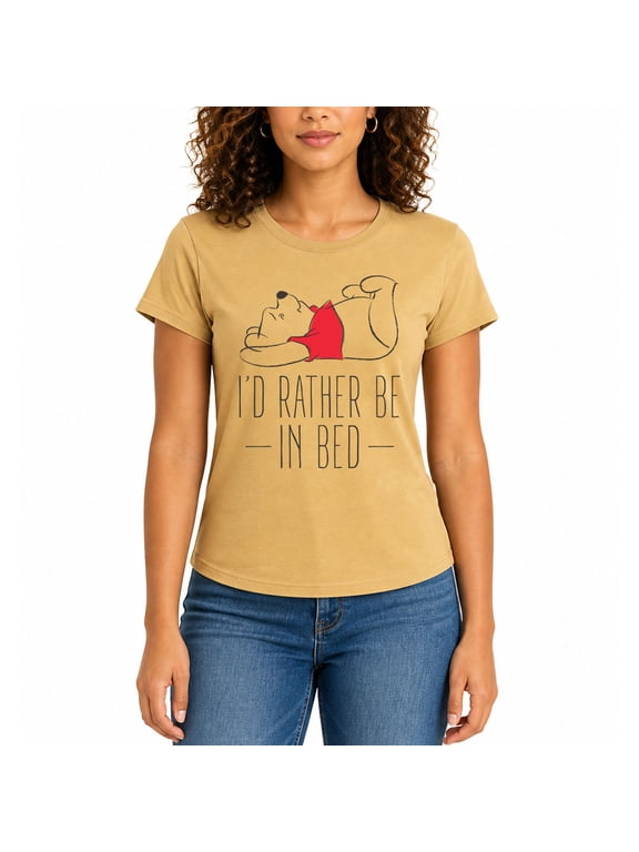 - In Bed - Women's Classic Fit Short Sleeve Graphic T-Shirt