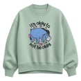 thumbnail image 1 of Winnie the Pooh - It's Okay Eeyore - Women's Oversized Fleece Crew Sweatshirt, 1 of 3