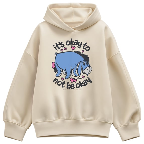 Winnie the Pooh - It's Okay Eeyore - Women's Oversized Fleece Hoodie Sweatshirt