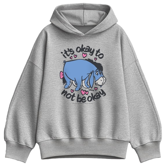 Winnie the Pooh - It's Okay Eeyore - Women's Oversized Fleece Hoodie Sweatshirt
