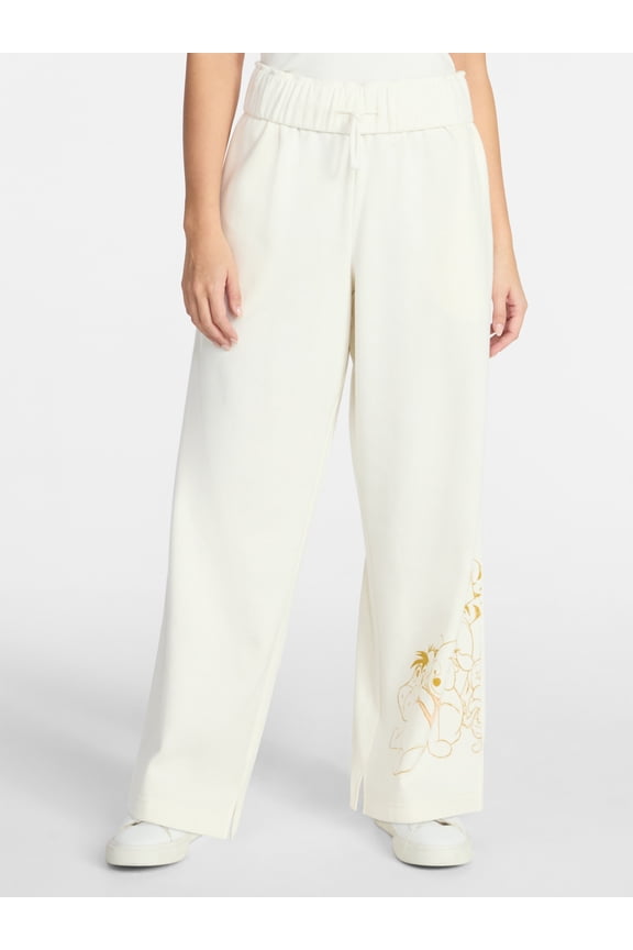 , Junior's Graphic Fleece Sweatpants, Pooh and Friends, Sizes XXS-XXL