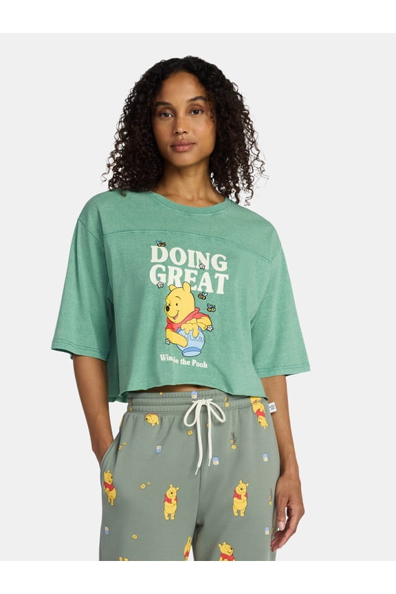 Winnie the Pooh, Women's Skimmer Tee, Doing Great, Sizes XXS-XXL
