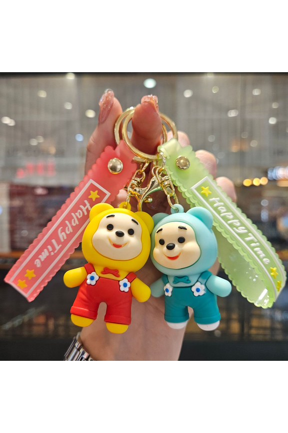 Winnie the Pooh Keychains Gifts Key Chain Ring for Boys and Girls Keyring Anime Kawaii Charms