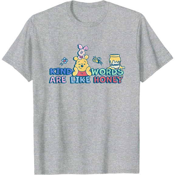 Winnie the Pooh Kind Words Are Like Honey Unisex Softstyle T-Shirt for Men Women Kids