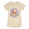 thumbnail image 1 of Winnie the Pooh - Ladybug Flowers - Youth Girls Fitted Short Sleeve T-Shirt, 1 of 5