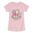 thumbnail image 1 of Winnie the Pooh - Ladybug Flowers - Youth Girls Fitted Short Sleeve T-Shirt, 1 of 5