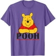thumbnail image 1 of Winnie the Pooh Large Word Unisex Softstyle T-Shirt for Men Women Kids,Purple Heather Color,Size 5XL, 1 of 5