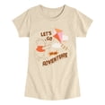 thumbnail image 1 of Winnie the Pooh - Lets Go On An Adventure - Youth Girls Fitted Short Sleeve T-Shirt, 1 of 5