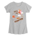 thumbnail image 1 of Winnie the Pooh - Lets Go On An Adventure - Youth Girls Fitted Short Sleeve T-Shirt, 1 of 4