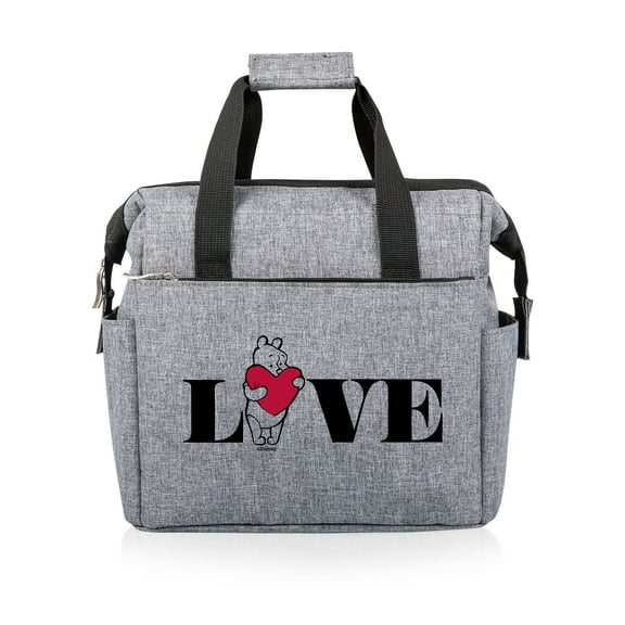 Winnie the Pooh Love- On The Go Lunch Bag Cooler, Heathered Gray