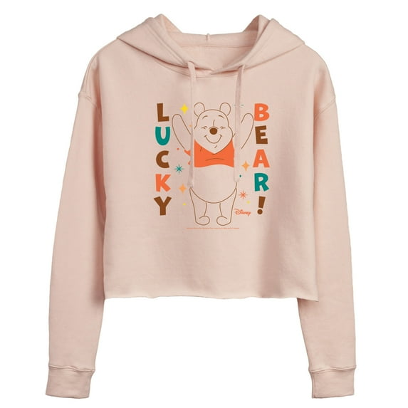 Winnie the Pooh - Lucky Bear - Juniors Cropped Pullover Hoodie