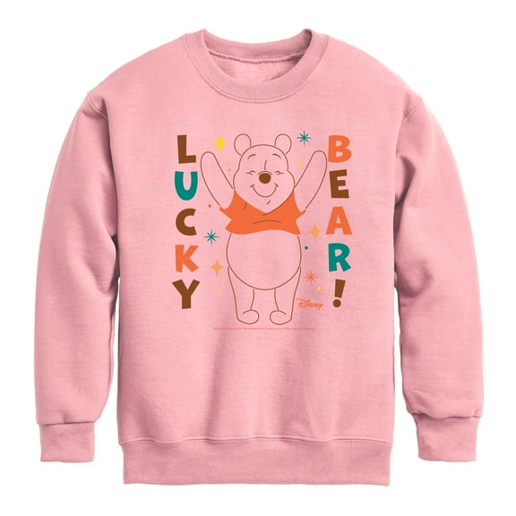 Winnie the Pooh - Lucky Bear - Toddler And Youth Crewneck Fleece Sweatshirt