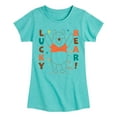thumbnail image 1 of Winnie the Pooh - Lucky Bear - Toddler And Youth Girls Short Sleeve Graphic T-Shirt, 1 of 4