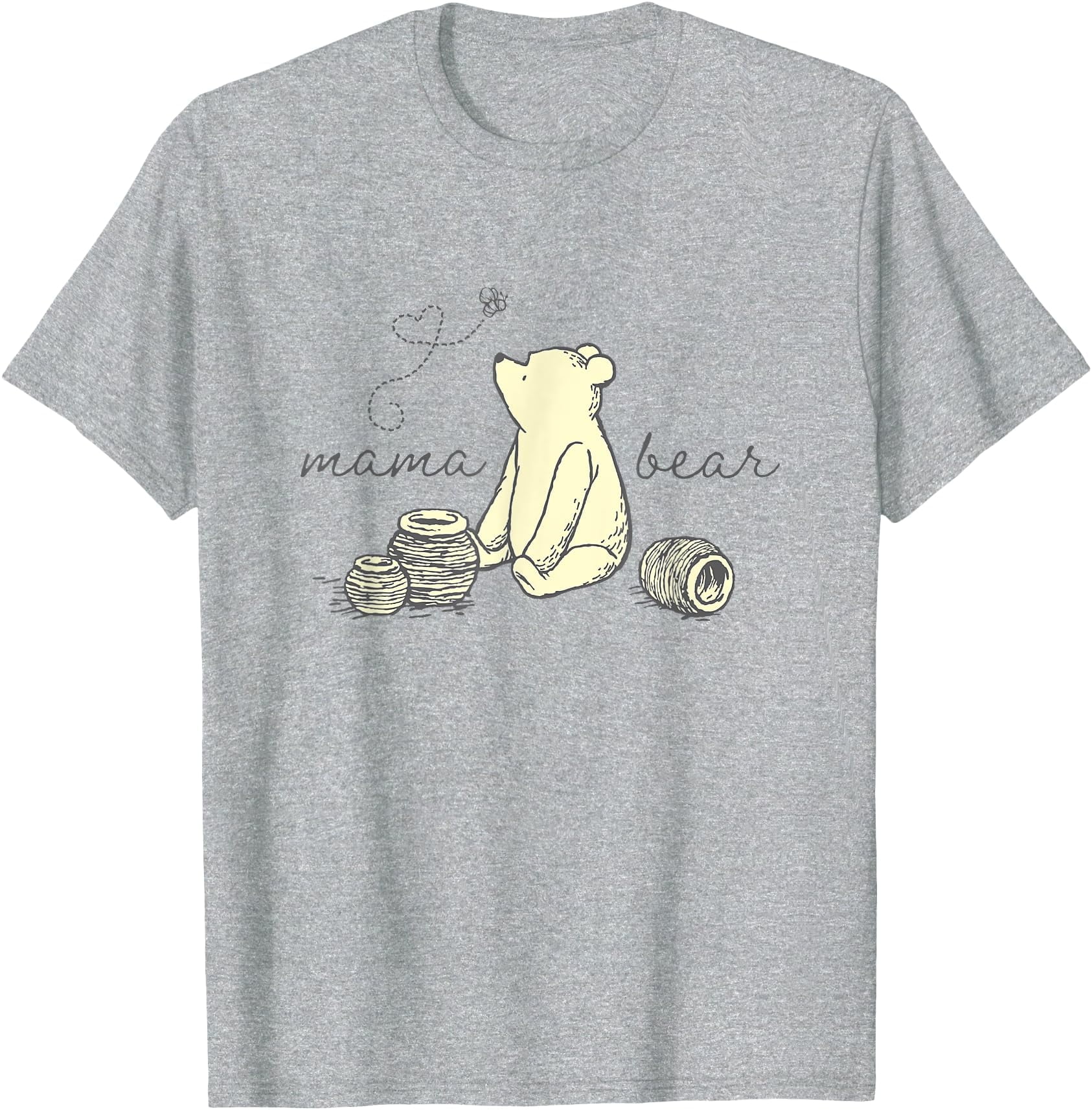 Winnie the Pooh Mama Bear Cute Pooh Big Chest Logo Unisex