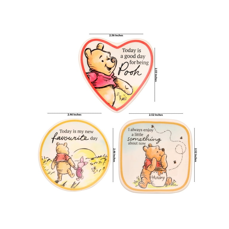 Disney Winnie The Pooh Christmas 3-Piece Bathroom Set (Soap Pump, Vanity  Tray +)