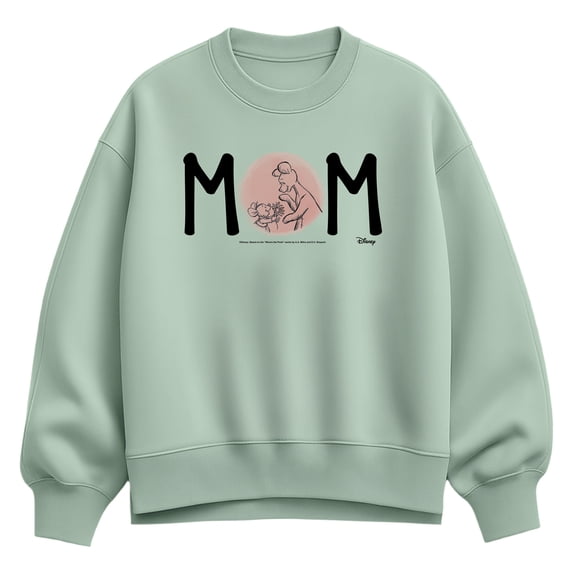 Winnie the Pooh - Mom With Kanga and Roo - Women's Oversized Fleece Crew Sweatshirt