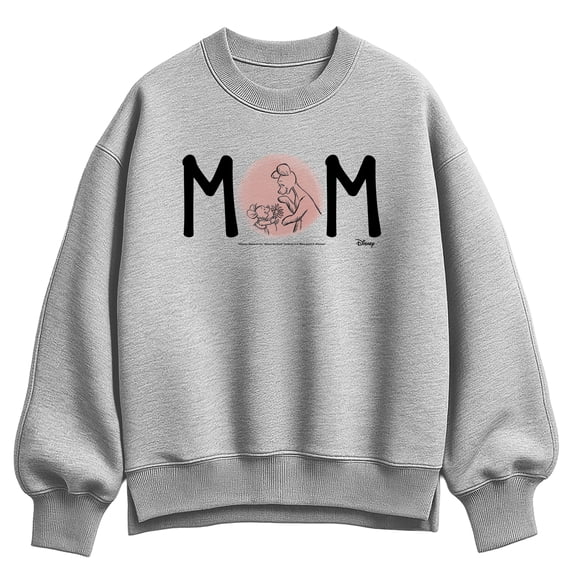 Winnie the Pooh - Mom With Kanga and Roo - Women's Oversized Fleece Crew Sweatshirt